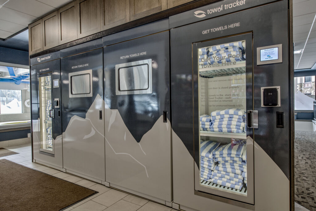 Village at Breckenridge Towel Tracker cabinets
